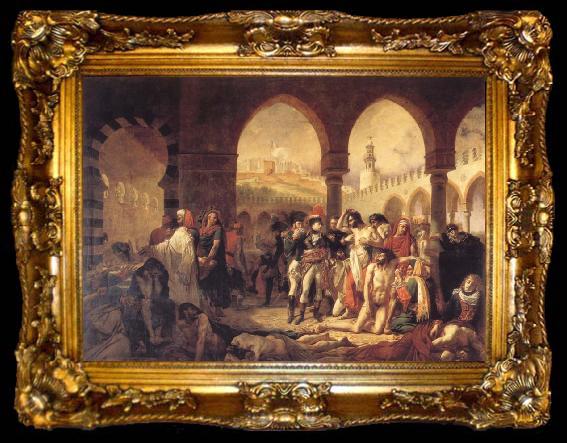 framed  Baron Antoine-Jean Gros Plague House at Jaffa, ta009-2